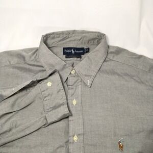 Ralph Lauren Yarmouth Shirt Button Down Mens Long Sleeve‎ Dress Shirt Size 40
